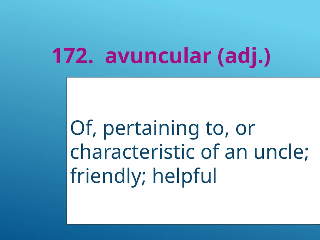 #51 - #251 AP Vocabulary List spacious, roomy - slide 123 of 251