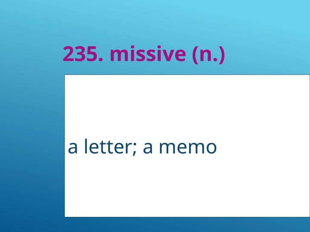 #51 - #251 AP Vocabulary List spacious, roomy - slide 186 of 251