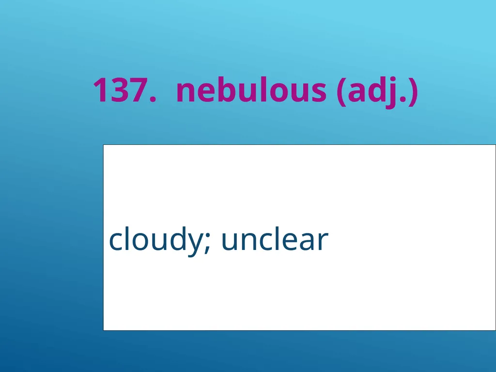 #51 - #251 AP Vocabulary List spacious, roomy - slide 88 of 251