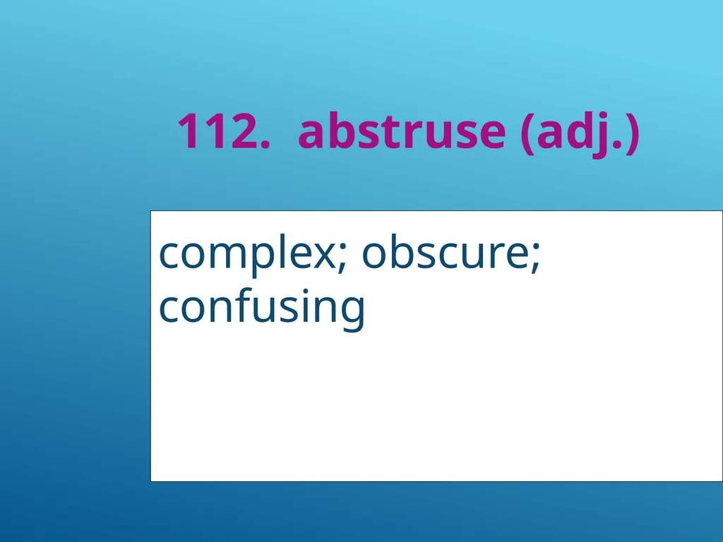 #51 - #251 AP Vocabulary List spacious, roomy - slide 63 of 251