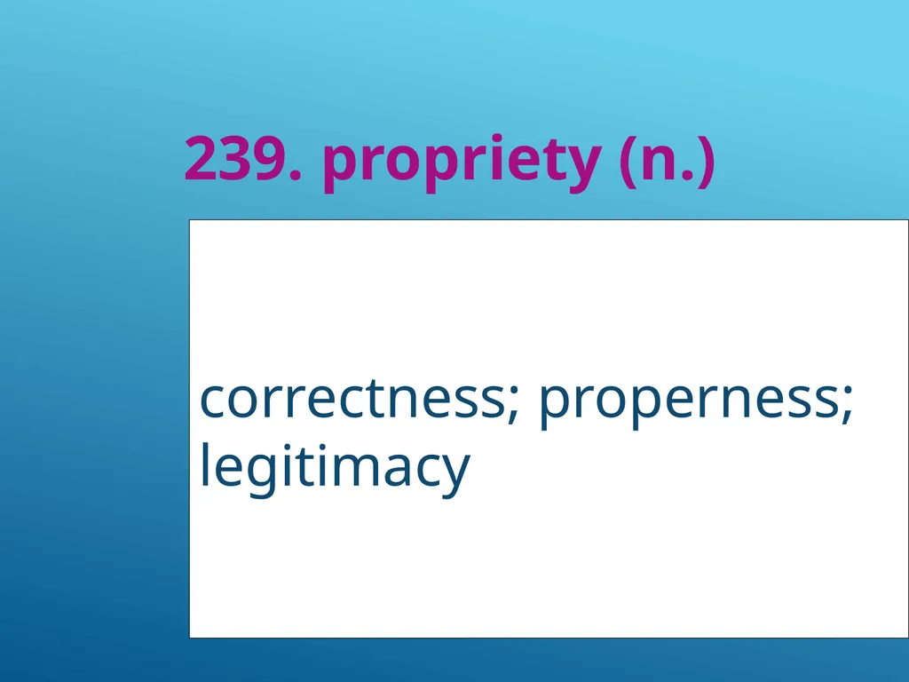 #51 - #251 AP Vocabulary List spacious, roomy - slide 190 of 251