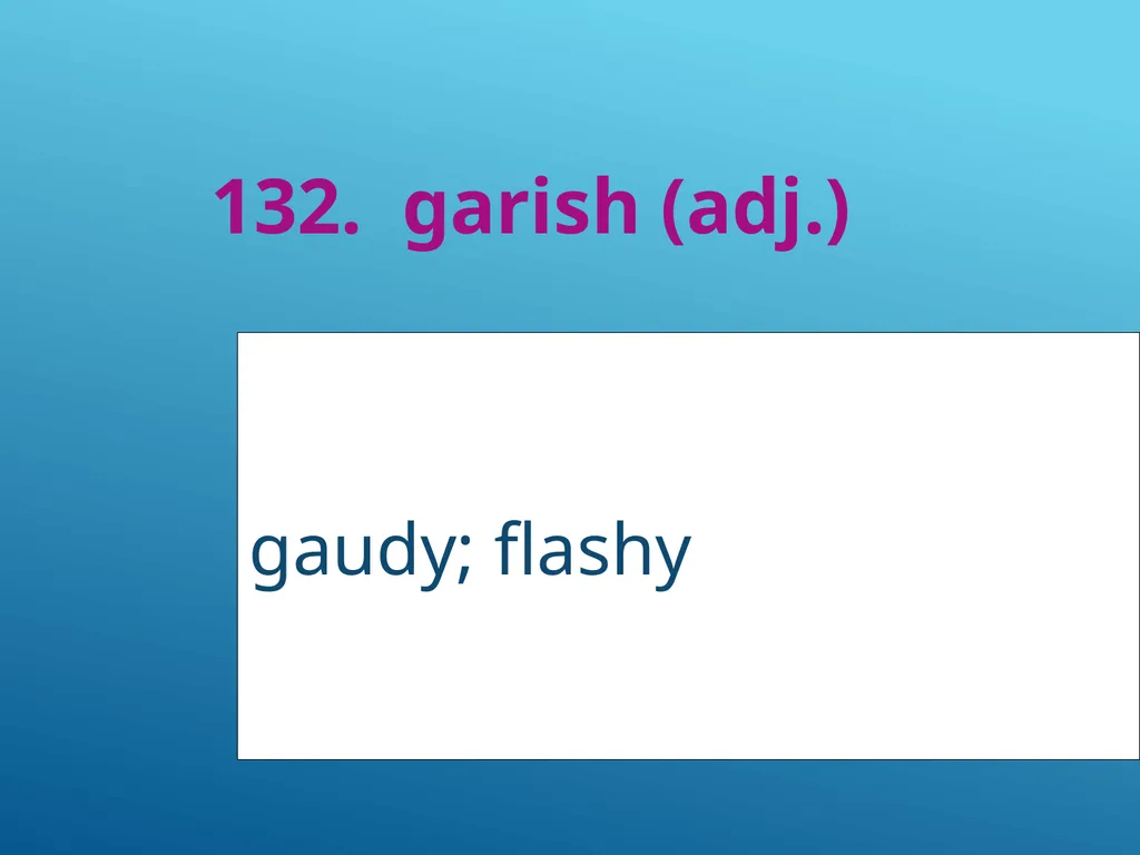 #51 - #251 AP Vocabulary List spacious, roomy - slide 83 of 251