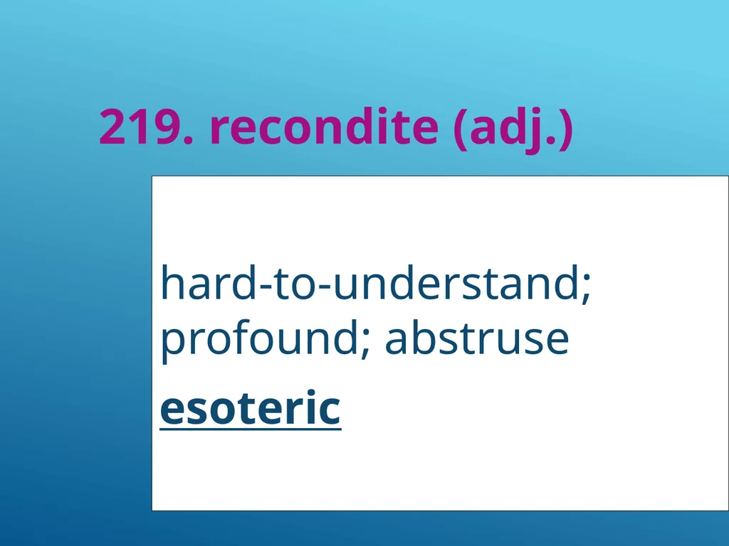 #51 - #251 AP Vocabulary List spacious, roomy - slide 170 of 251