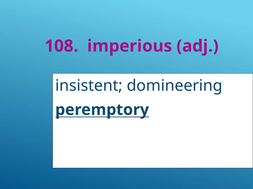 #51 - #251 AP Vocabulary List spacious, roomy - slide 59 of 251