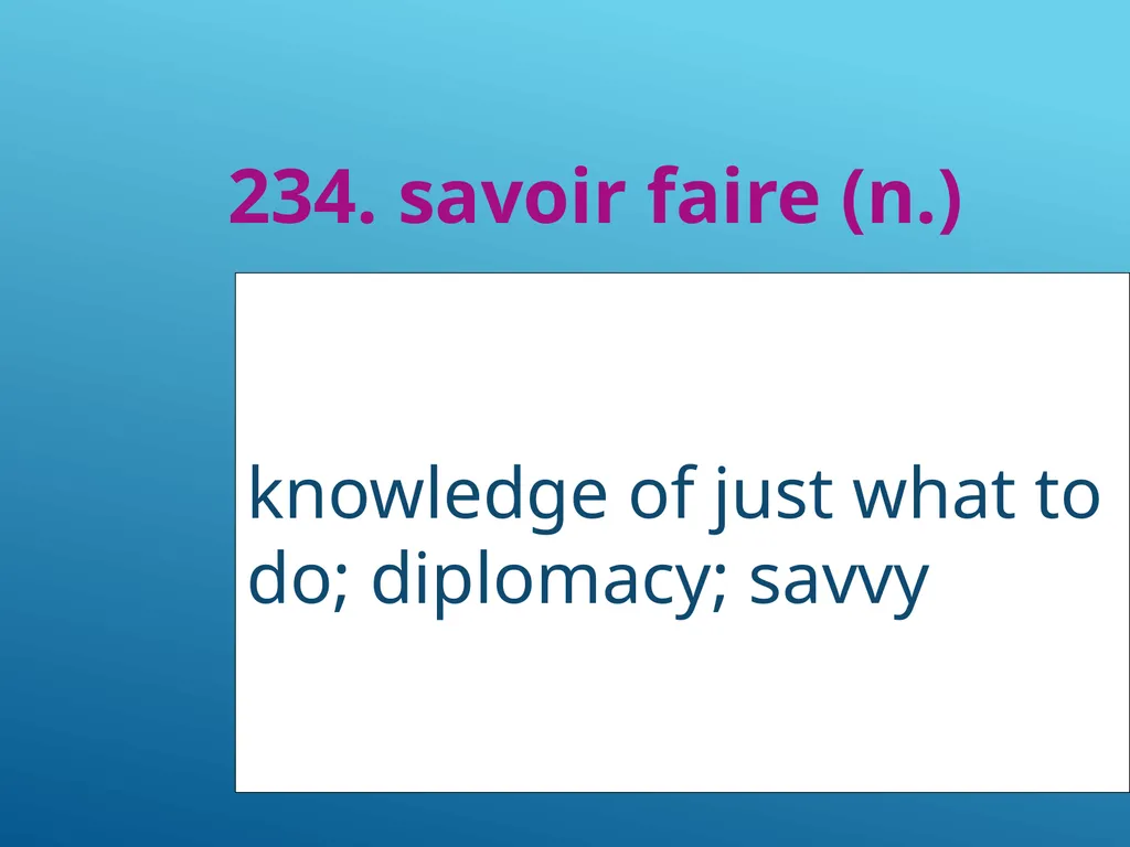 #51 - #251 AP Vocabulary List spacious, roomy - slide 185 of 251