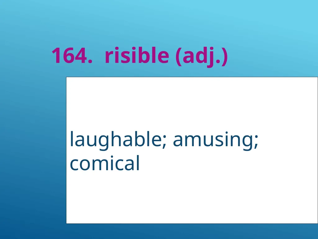 #51 - #251 AP Vocabulary List spacious, roomy - slide 115 of 251