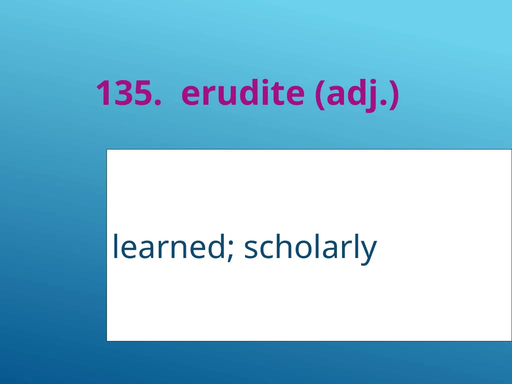 #51 - #251 AP Vocabulary List spacious, roomy - slide 86 of 251