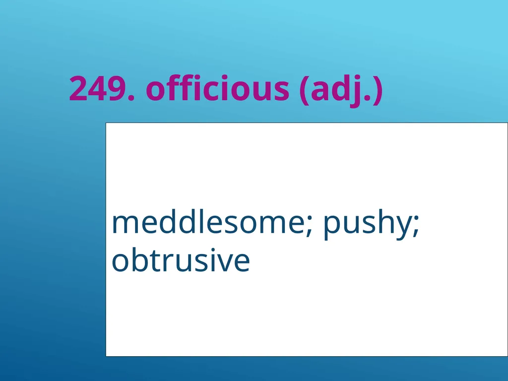 #51 - #251 AP Vocabulary List spacious, roomy - slide 200 of 251