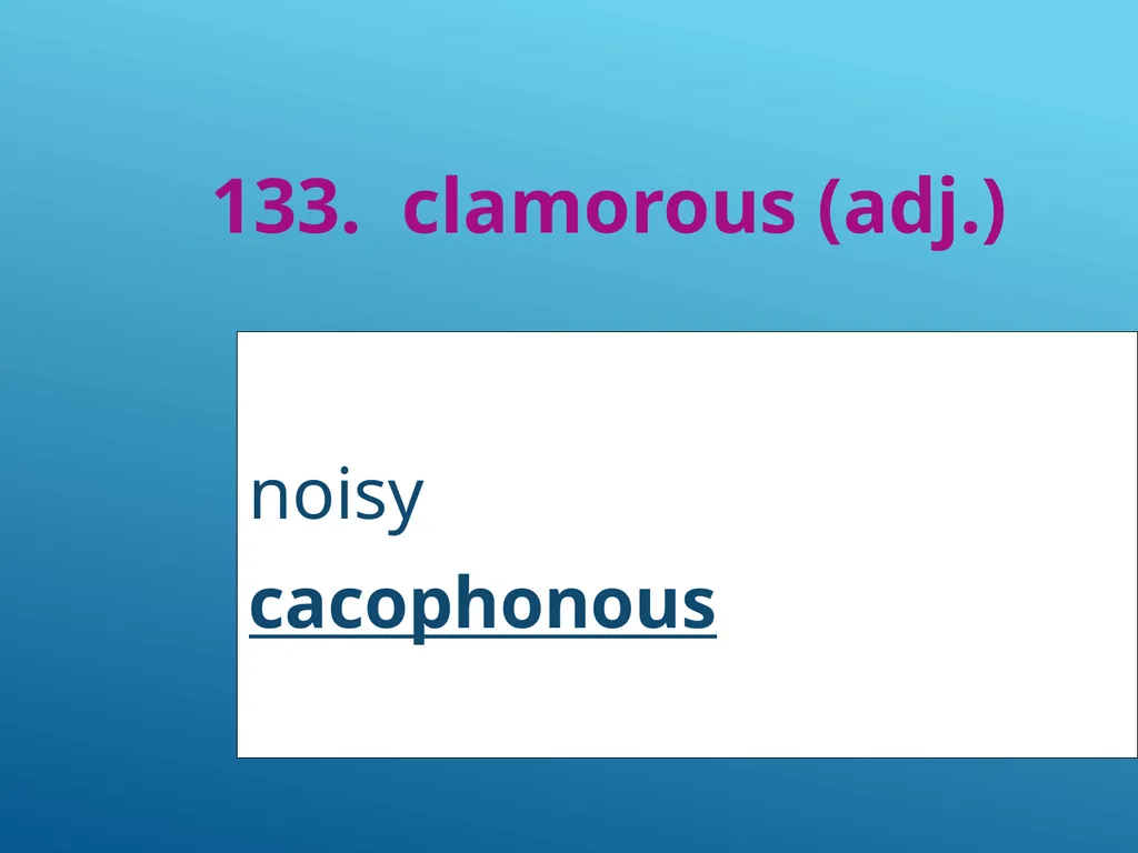 #51 - #251 AP Vocabulary List spacious, roomy - slide 84 of 251