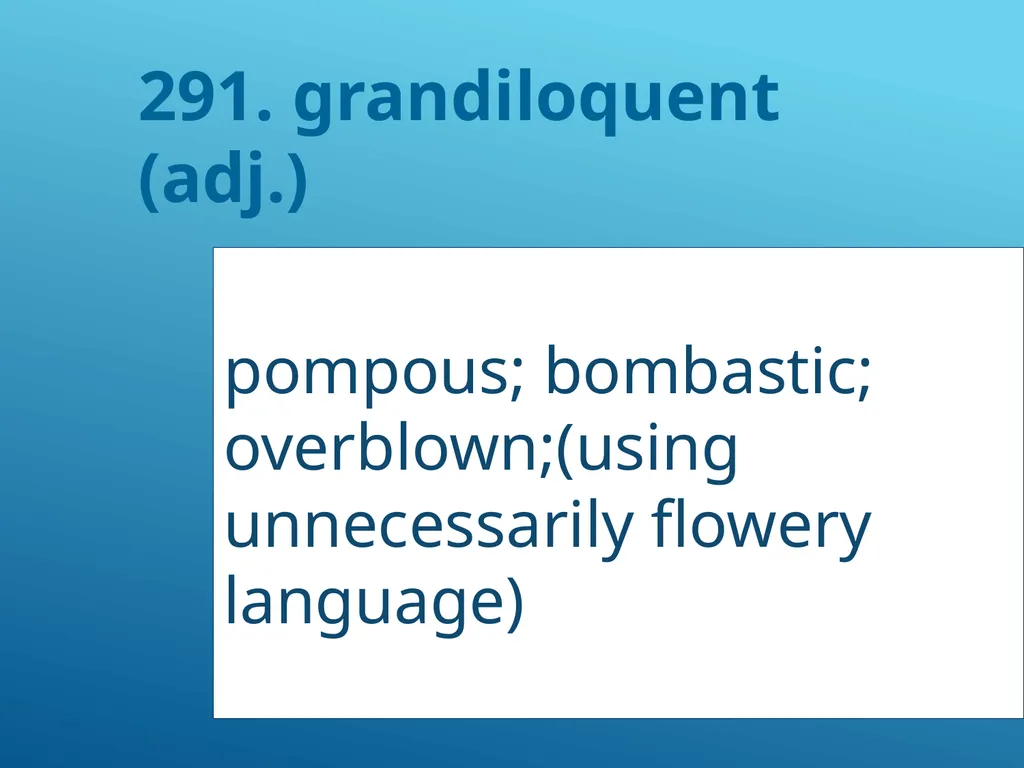 #51 - #251 AP Vocabulary List spacious, roomy - slide 242 of 251