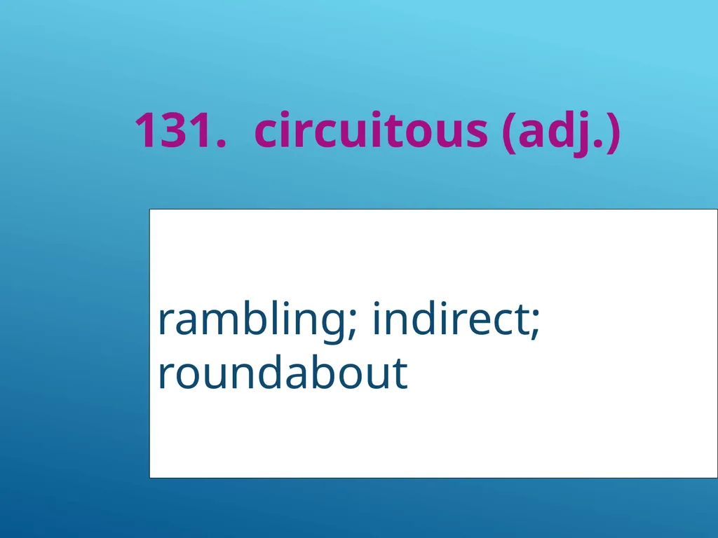 #51 - #251 AP Vocabulary List spacious, roomy - slide 82 of 251