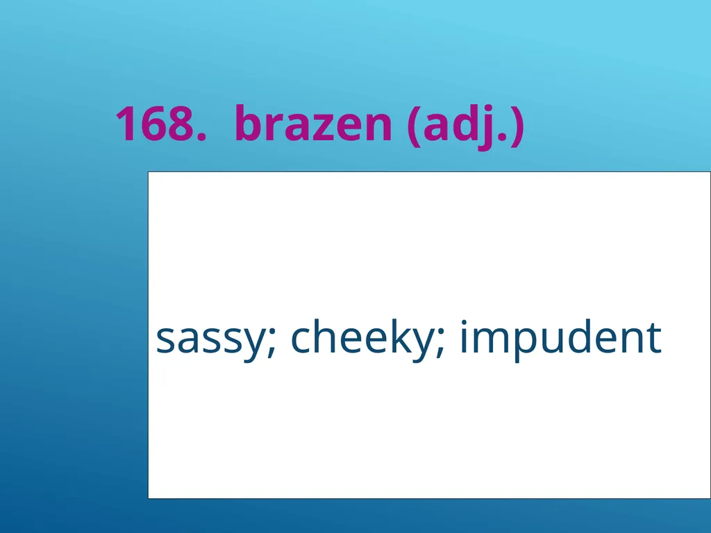 #51 - #251 AP Vocabulary List spacious, roomy - slide 119 of 251