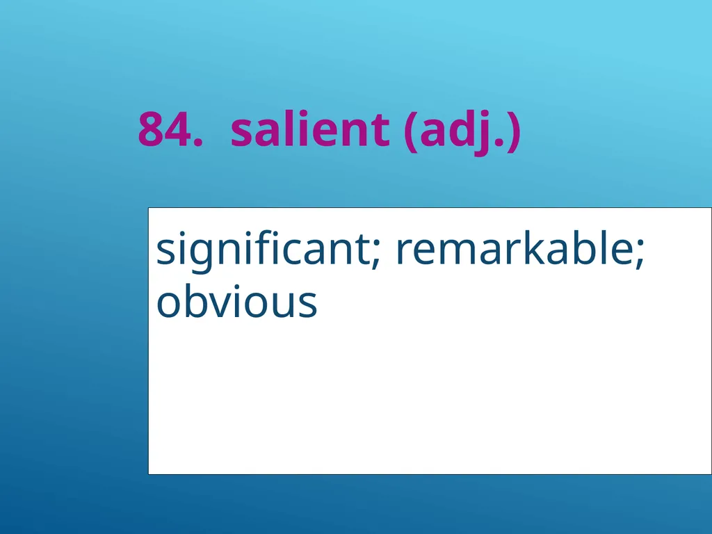 #51 - #251 AP Vocabulary List spacious, roomy - slide 35 of 251