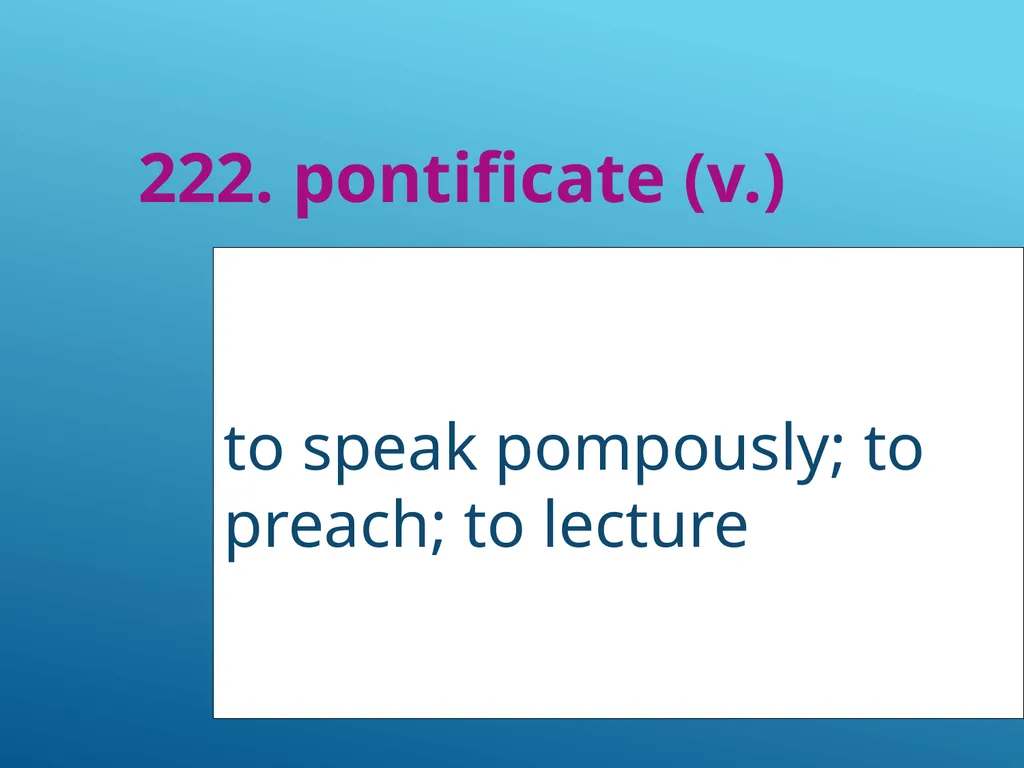 #51 - #251 AP Vocabulary List spacious, roomy - slide 173 of 251