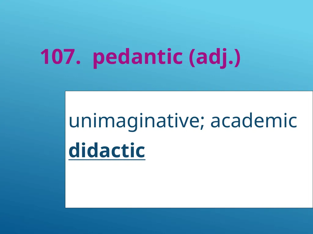 #51 - #251 AP Vocabulary List spacious, roomy - slide 58 of 251