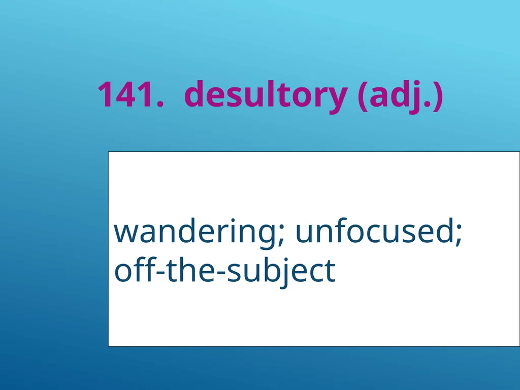 #51 - #251 AP Vocabulary List spacious, roomy - slide 92 of 251