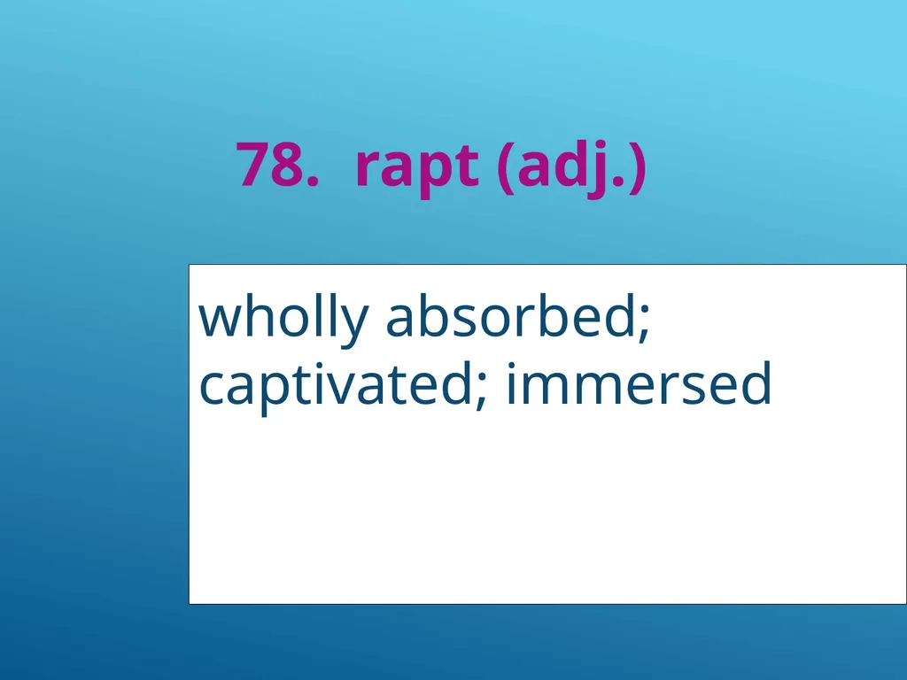 #51 - #251 AP Vocabulary List spacious, roomy - slide 29 of 251
