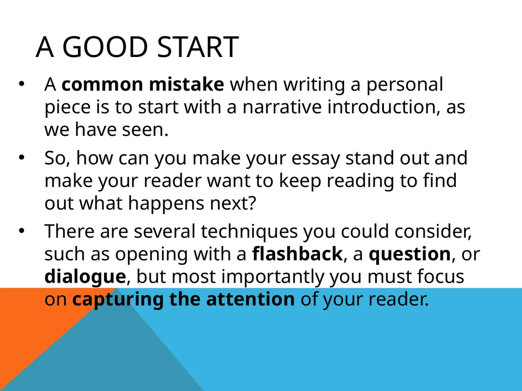 S2 English Miss McDonald Personal Writing S2 - slide 14 of 39
