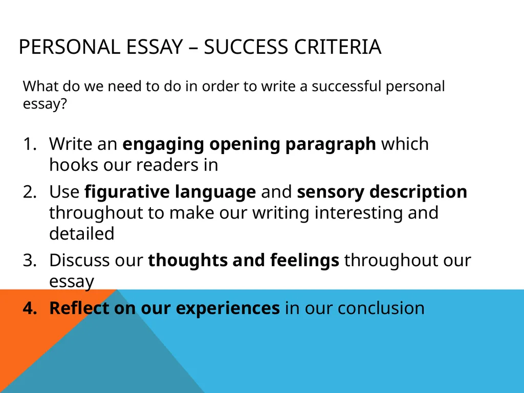 S2 English Miss McDonald Personal Writing S2 - slide 37 of 39