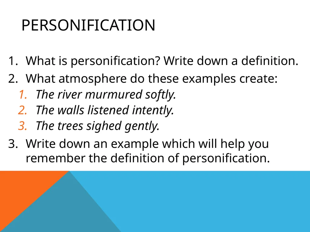 S2 English Miss McDonald Personal Writing S2 - slide 29 of 39