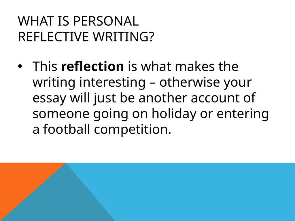 S2 English Miss McDonald Personal Writing S2 - slide 7 of 39