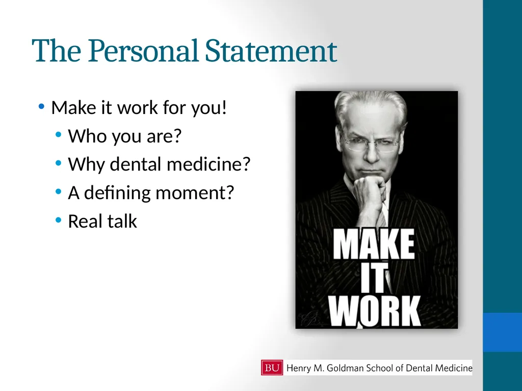 Personal Statement Writing Workshop Career - slide 2 of 8