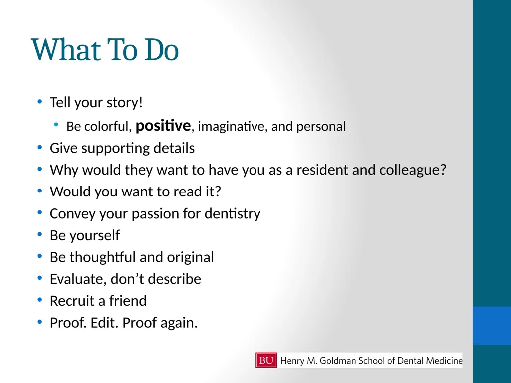 Personal Statement Writing Workshop Career - slide 5 of 8