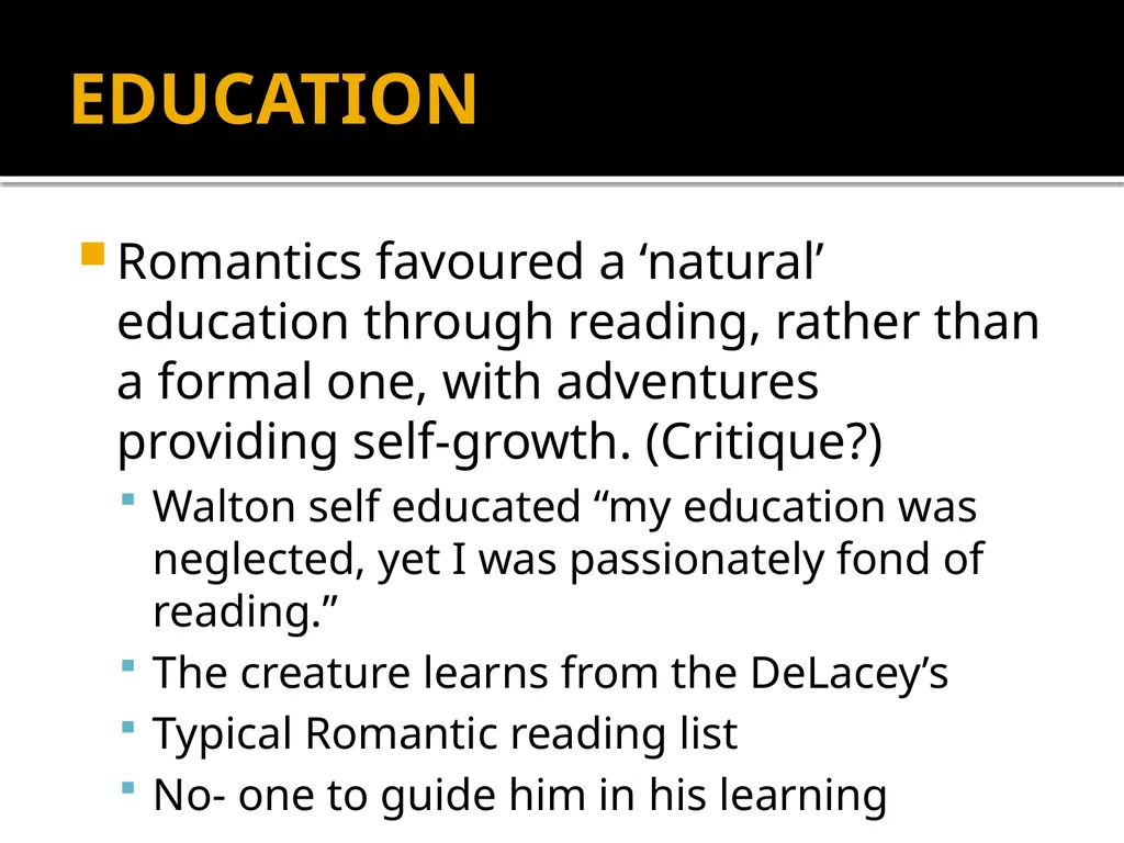 Mary Shelley’s Frankenstein Massive Revision - slide 13 of 28