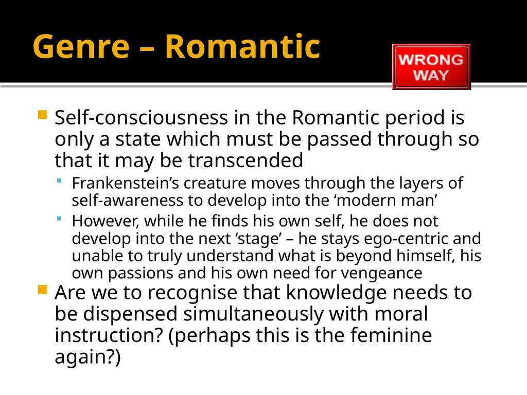 Mary Shelley’s Frankenstein Massive Revision - slide 24 of 28