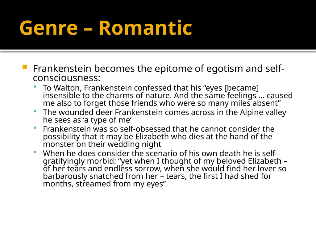 Mary Shelley’s Frankenstein Massive Revision - slide 27 of 28