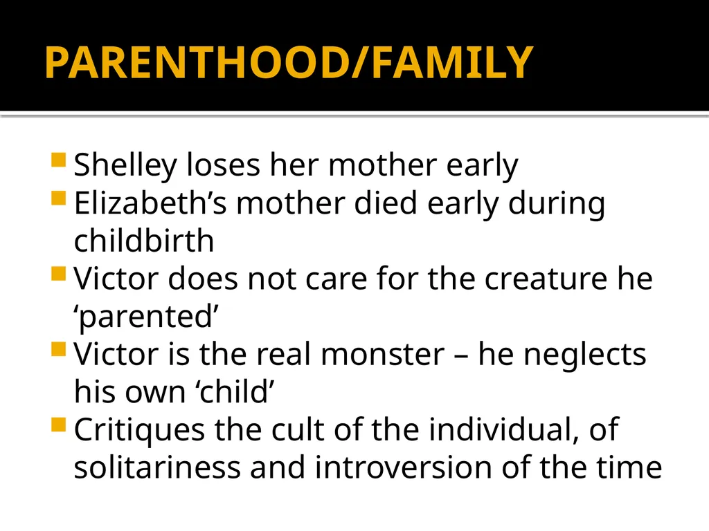 Mary Shelley’s Frankenstein Massive Revision - slide 14 of 28