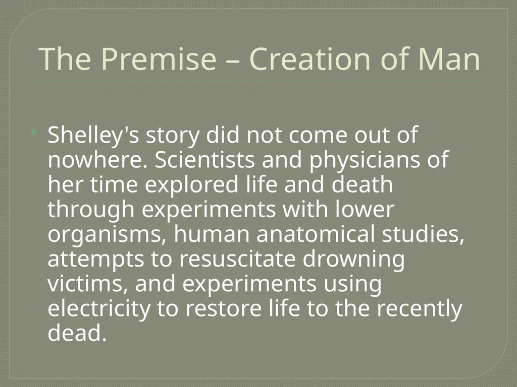 Introduction to Frankenstein © The English - slide 4 of 32