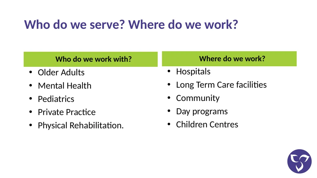 THERAPEUTIC RECREATION AWARENESS What is - slide 6 of 9