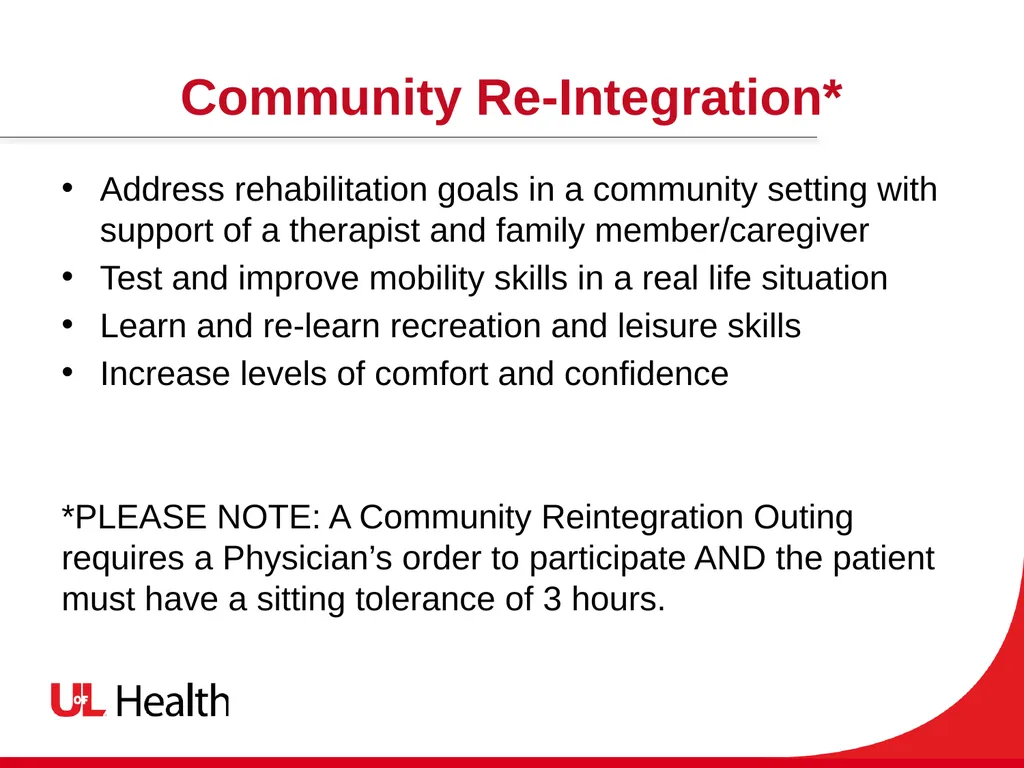 Recreation Therapy and Spinal Cord Injury (SCI) - slide 5 of 13