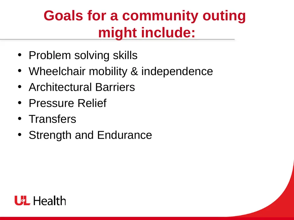 Recreation Therapy and Spinal Cord Injury (SCI) - slide 7 of 13
