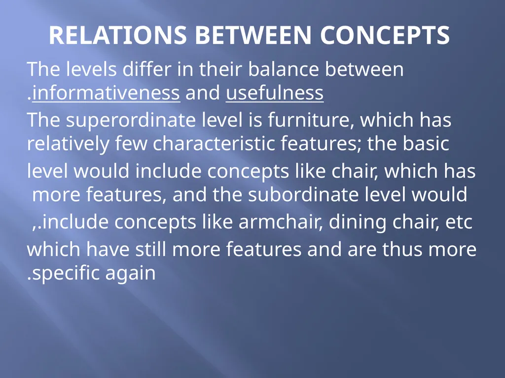 SEMANTICS Word meanings and concepts By: Dania - slide 53 of 57