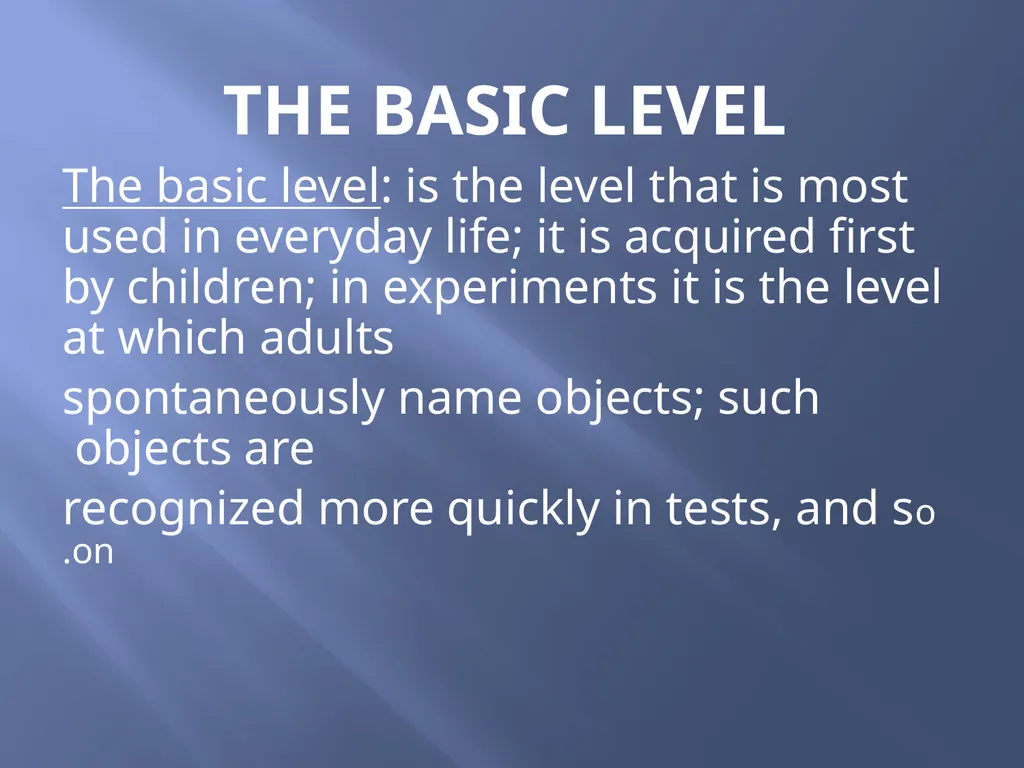 SEMANTICS Word meanings and concepts By: Dania - slide 54 of 57