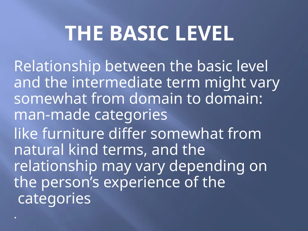 SEMANTICS Word meanings and concepts By: Dania - slide 55 of 57