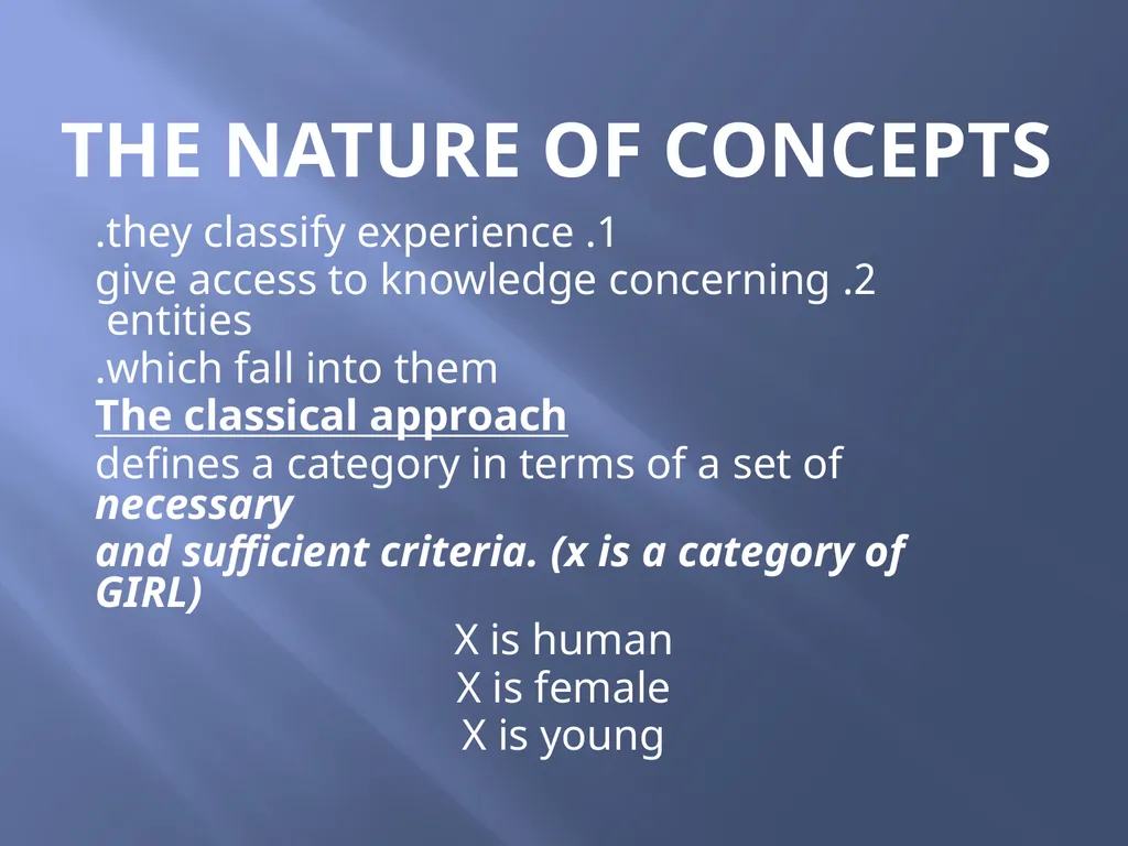 SEMANTICS Word meanings and concepts By: Dania - slide 13 of 57