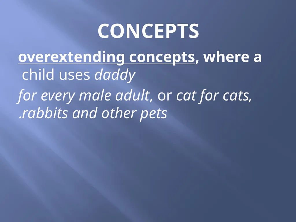 SEMANTICS Word meanings and concepts By: Dania - slide 44 of 57