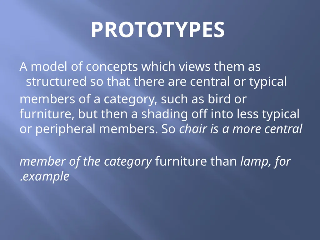 SEMANTICS Word meanings and concepts By: Dania - slide 47 of 57