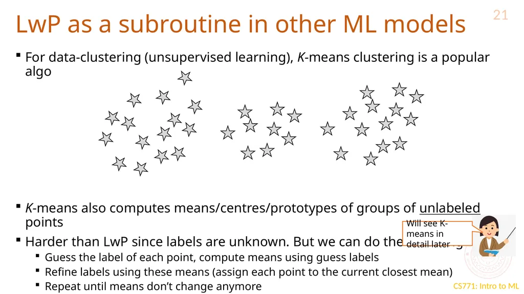 Learning with Prototypes CS771: Introduction to - slide 21 of 22