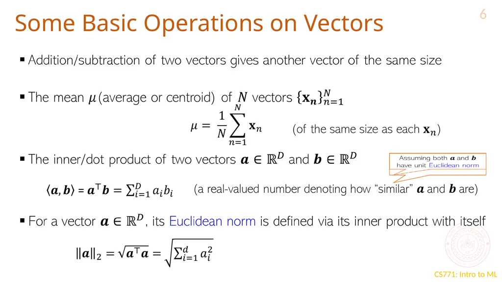 Learning with Prototypes CS771: Introduction to - slide 6 of 22