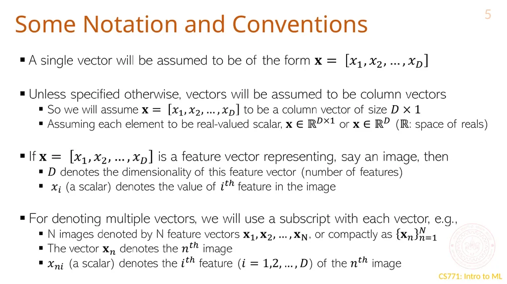 Learning with Prototypes CS771: Introduction to - slide 5 of 22