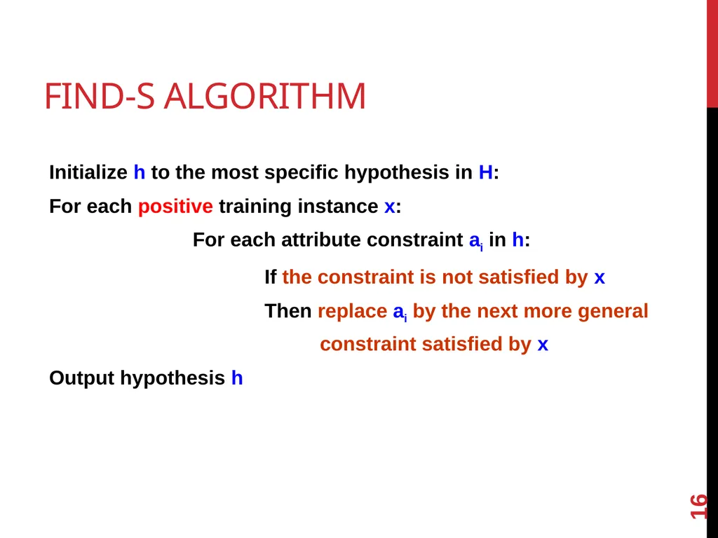 Machine Learning lecture 2 concept learning and - slide 16 of 18