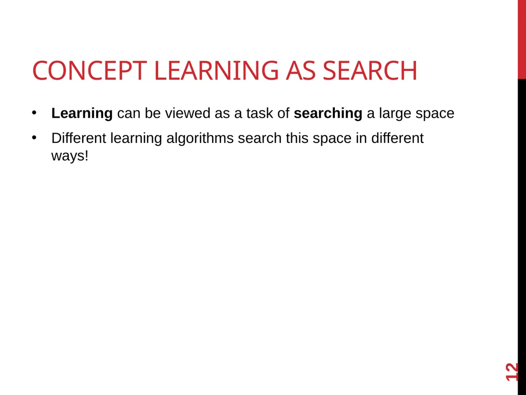 Machine Learning lecture 2 concept learning and - slide 12 of 18