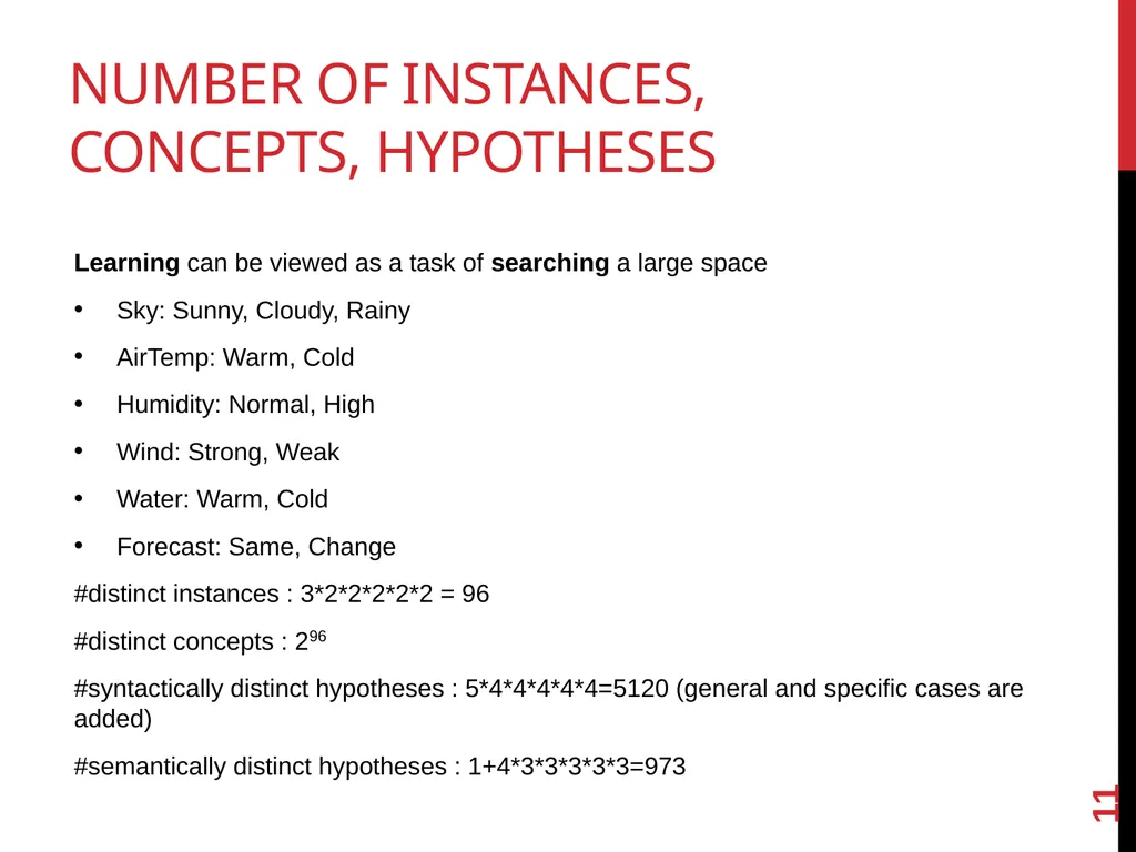 Machine Learning lecture 2 concept learning and - slide 11 of 18