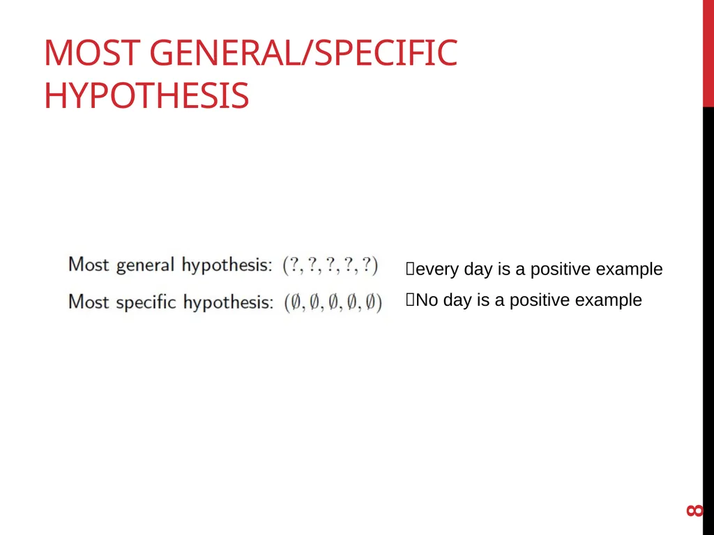 Machine Learning lecture 2 concept learning and - slide 8 of 18
