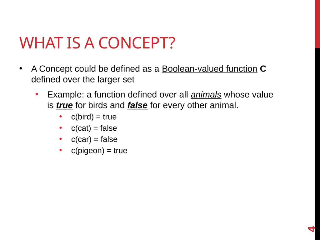 Machine Learning lecture 2 concept learning and - slide 4 of 18