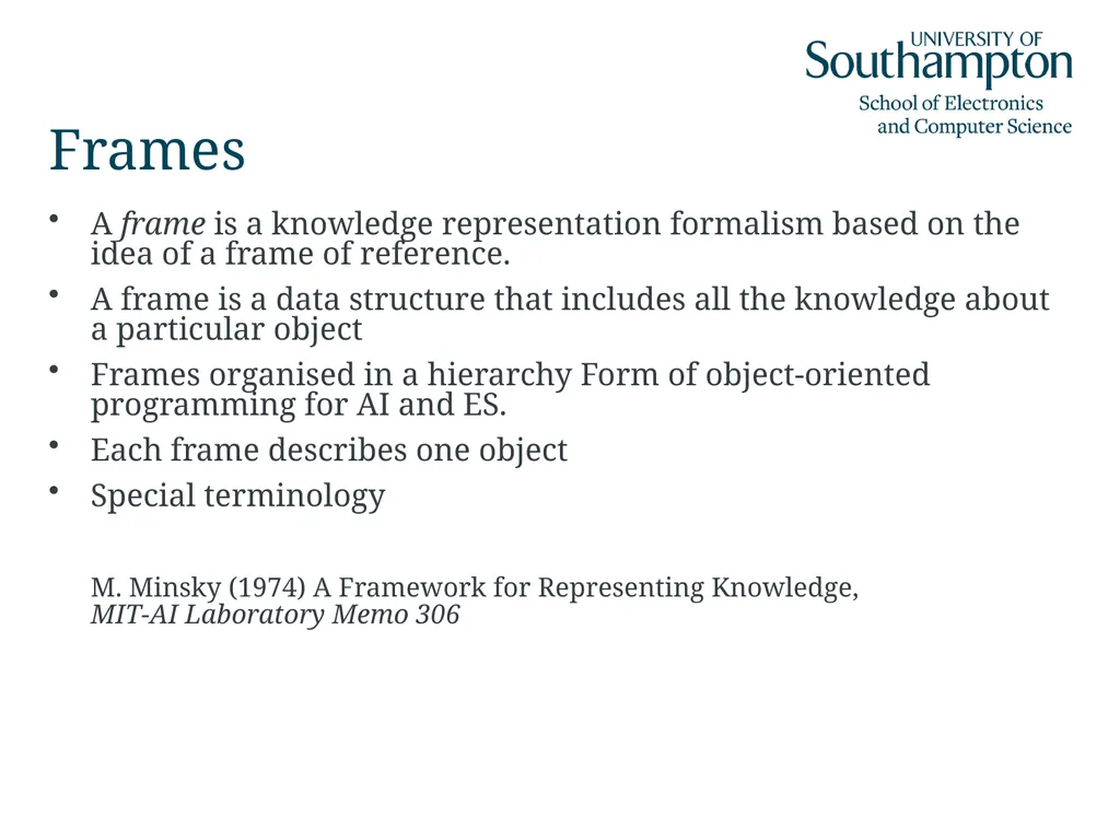 Semantic Networks, Frames, Scripts and Rules Dr - slide 13 of 50